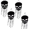 ESPA - Funny Fashion 4 Décorations De Crâne à Suspendre De 64cm