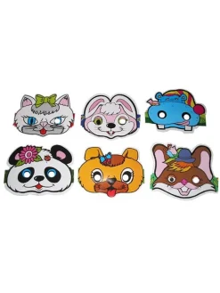6 Masques Animaux Enfant