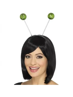 Smiffys Antennes Boules Pailletées Vert