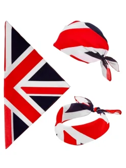 WIDMANN Bandana Drapeau Anglais 55x 55 Cm, 100 % Coton