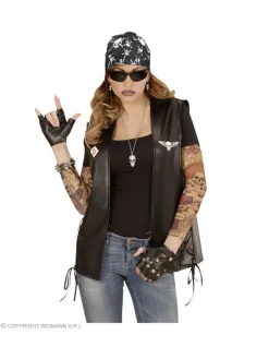 WIDMANN Bandana Pirate Noir Et Blanc, Tête De Mort -WIDMANN Soldes bandana pirate noir et blanc tete de mort 4