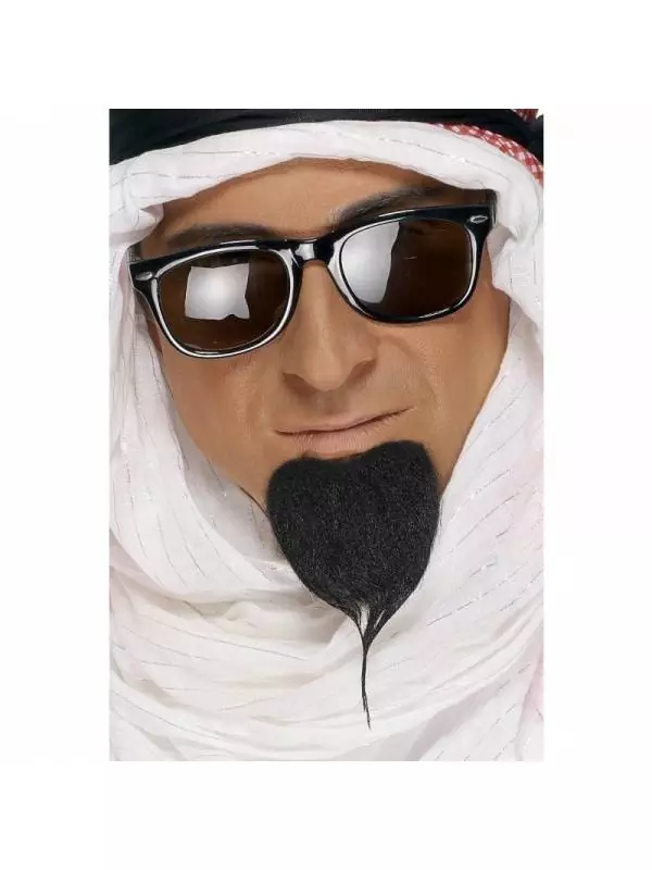 Smiffys Barbe Cheik, Noire, Autoadhésive 1 Smiffys Barbe Cheik, Noire, Autoadhésive