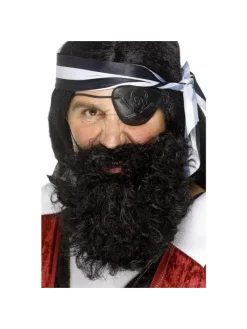 Smiffys Barbe Pirate Noire Avec élastique
