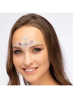 Smiffys Bijoux Visage Princesse Autocollants - Moon Glitter