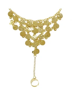 WIDMANN Bracelet & Bague Pièces De Monnaie Pour Danseuse Orientale -WIDMANN Soldes bracelet bague pieces de monnaie pour danseuse orientale 2