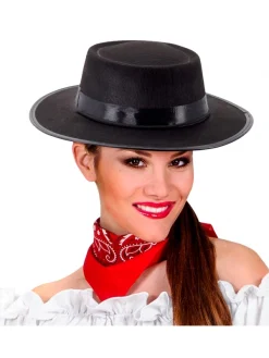 WIDMANN Chapeau Gaucho Noir En Feutre Adulte -WIDMANN Soldes chapeau gaucho noir en feutre adulte 2