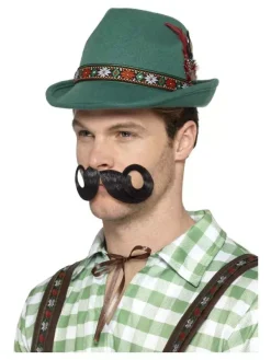 Smiffys Chapeau Trenker Alpin De Luxe, Vert, Avec Plumes