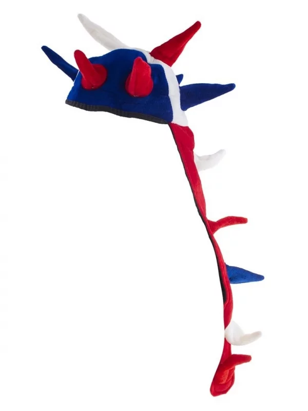 Chapeau Viking Velours Bleu Blanc Rouge 1 Chapeau Viking Velours Bleu Blanc Rouge