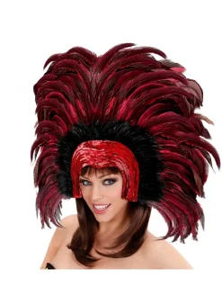 WIDMANN Coiffe Brésilienne à Plumes - Spectacles Et Samba -WIDMANN Soldes coiffe bresilienne a plumes spectacles et samba 4