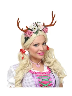 WIDMANN Cornes De Cerfs Avec Fleurs -WIDMANN Soldes cornes de cerfs avec fleurs 2