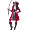 Smiffys Costume Authentique Femme Capitaine Luxe (robe, Veste, Cravate Et Couvre-bottes)