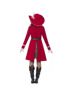 Smiffys Costume Authentique Femme Capitaine Luxe (robe, Veste, Cravate Et Couvre-bottes) -WIDMANN Soldes costume authentique femme capitaine luxe 10 2