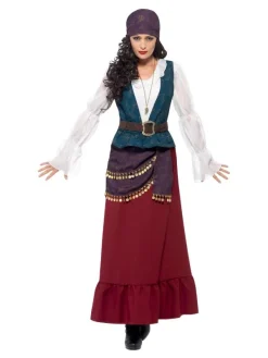 Smiffys Costume Belle Flibustière Luxe (robe, Ceinture, Bandana Et Collier) -WIDMANN Soldes costume belle flibustiere luxe 10 2