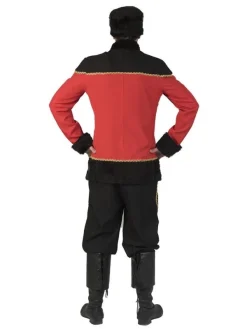 Costume Cosaque Homme Rouge Et Noir Avec Chapka -WIDMANN Soldes costume cosaque homme rouge et noir avec chapka 4