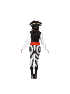 Smiffys Déguisement Pirate Femme (haut, Pantalon, Couvre-bottes, Tour Du Cou Gothique Et Ceinture) -WIDMANN Soldes costume pirate femme 23 3