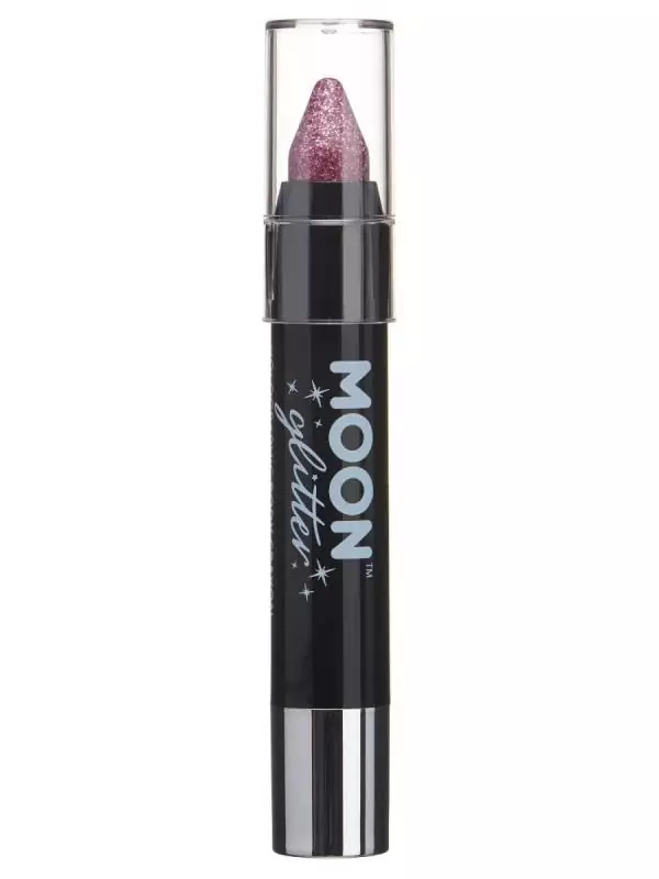 Smiffys Crayon Pour Le Corps à Paillettes Holographiques Rose – Moon Glitter, 3,5g 3 Smiffys Crayon Pour Le Corps à Paillettes Holographiques Rose – Moon Glitter, 3,5g – Image 3