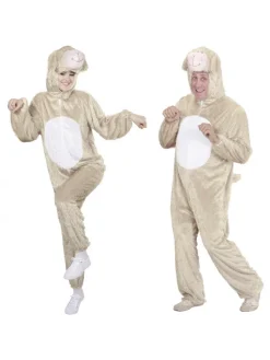 WIDMANN Déguisement Agneau En Peluche Beige Adulte