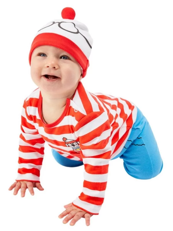 Smiffys Déguisement Bébé Où Est Charlie ? Rouge Et Blanc, Combinaison Et Bonnet 2 Smiffys Déguisement Bébé Où Est Charlie ? Rouge Et Blanc, Combinaison Et Bonnet – Image 2
