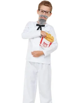 Smiffys Déguisement Captain Cluck, Enfant Avec Barbe Et Seau De Poulet