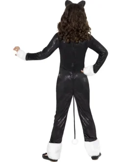Smiffys Déguisement Chat Noir Et Blanc (combinaison Pantalon, Queue Et Serre-tête) -WIDMANN Soldes deguisement chat noir et blanc combinaison pantalon queue et serre tete 2