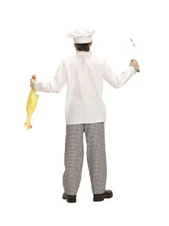 WIDMANN Déguisement Chef Cuisinier Enfant (veste, Pantalon, Toque) -WIDMANN Soldes deguisement chef cuisinier enfant veste pantalon toque 2
