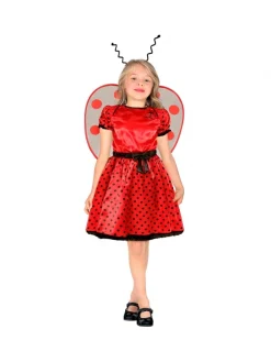 WIDMANN Déguisement Coccinelle Fille Rouge Et Noir (robe, Jupon, Ceinture Avec Noeud, Ailes, Antennes) -WIDMANN Soldes deguisement coccinelle fille rouge et noir robe jupon ceinture avec noeud ailes antennes 2