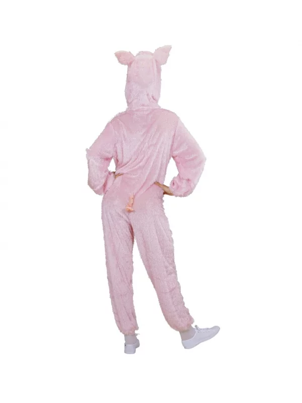 WIDMANN Déguisement Cochon Rose Adulte (combinaison à Capuche Avec Masque) 4 WIDMANN Déguisement Cochon Rose Adulte (combinaison à Capuche Avec Masque) – Image 4