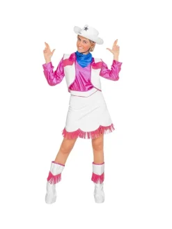 WIDMANN Déguisement Country Femme (jupe, Gilet, Chemise, Sur-bottes, Bandana)