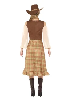 Smiffys Déguisement Cow-girl, Marron - Femme (robe, Chapeau Et Foulard) -WIDMANN Soldes deguisement cow girl marron femme robe chapeau et foulard 2