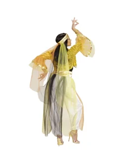 WIDMANN Déguisement Danseuse De Harem (chemise, Veste En Paillettes, Pantalon Avec Voiles, Ceinture, Couvre-chef Avec Voile) -WIDMANN Soldes deguisement danseuse de harem chemise veste en paillettes pantalon avec voiles ceinture couvre chef avec voile 1