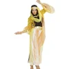 WIDMANN Déguisement Danseuse De Harem (chemise, Veste En Paillettes, Pantalon Avec Voiles, Ceinture, Couvre-chef Avec Voile)