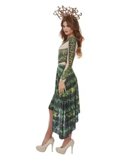 Smiffys Déguisement De Femme Méduse, Vert, (robe Asymétrique évasée Et Serre-tête à Tentacules) 4 Smiffys Déguisement De Femme Méduse, Vert, (robe Asymétrique évasée Et Serre-tête à Tentacules) -WIDMANN Soldes deguisement de femme meduse vert robe asymetrique evasee et serre tete a tentacules 1