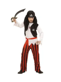 WIDMANN Déguisement De Pirate Garçon Rouge Et Blanc Pas Cher