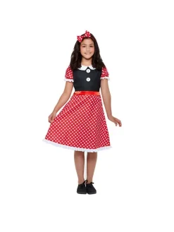 Smiffys Déguisement De Souris Rouge Et Blanc (robe Et Bandeau Pour Les Cheveux)