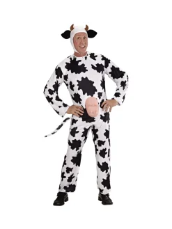 WIDMANN Déguisement De Vache Homme (combinaison Avec Mamelles, Coiffe Avec Cornes) -WIDMANN Soldes deguisement de vache homme combinaison avec mamelles coiffe avec cornes 2