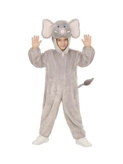WIDMANN Déguisement éléphant Enfant (combinaison à Capuche/masque)