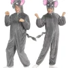 WIDMANN Déguisement Eléphant Gris, Adulte (combinaison à Capuche Avec Masque)