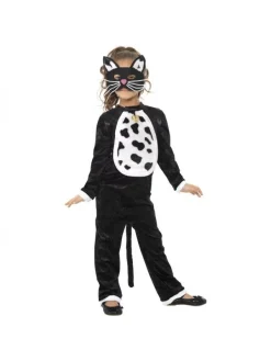 Smiffys Déguisement Enfant Chat Noir Et Blanc (combinaison Et Masque)
