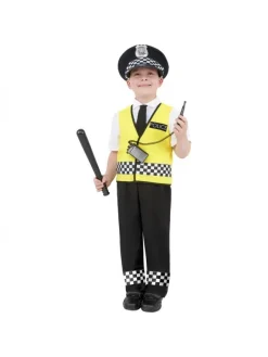 Smiffys Déguisement Enfant Policier (haut, Pantalon, Casquette Et Ensemble Radio)