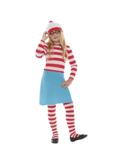 Smiffys Déguisement Enfant Wenda Où Est Charlie ? (bonnet, Haut, Jupe, Lunettes Et Collants)