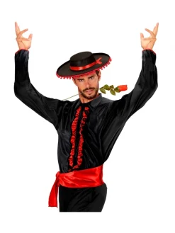 WIDMANN Déguisement Espagnol Homme (chemise à Jabot & Ceinture) -WIDMANN Soldes deguisement espagnol homme chemise a jabot ceinture 1