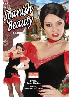 WIDMANN Déguisement Espagnole Femme, Rouge Et Noire & Ras Du Cou 5 WIDMANN Déguisement Espagnole Femme, Rouge Et Noire & Ras Du Cou -WIDMANN Soldes deguisement espagnole femme rouge et noire ras du cou 2