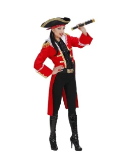 WIDMANN Déguisement Femme Capitaine Des Pirates (frac, Chapeau Avec Bandana) -WIDMANN Soldes deguisement femme capitaine des pirates frac chapeau avec bandana 2