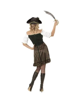 WIDMANN Déguisement Femme Pirate, Capitaine (robe Avec Corset, Chapeau Avec Plumes) -WIDMANN Soldes deguisement femme pirate capitaine robe avec corset chapeau avec plumes 2