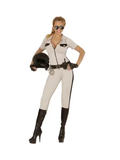 WIDMANN Déguisement Femme Policier Motarde (combinaison, Ceinture, Mitaines)