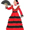 WIDMANN Déguisement Fille Espagnole De Seville (robe à Volant Rouge Et Noir)