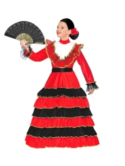WIDMANN Déguisement Fille Espagnole De Seville (robe à Volant Rouge Et Noir)