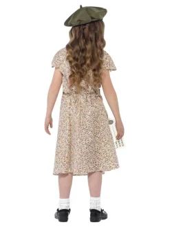 Smiffys Déguisement Fillette Anglaise (robe, Sacoche, étiquette D'identification Et Béret) -WIDMANN Soldes deguisement fillette anglaise robe sacoche etiquette d identification et beret 2