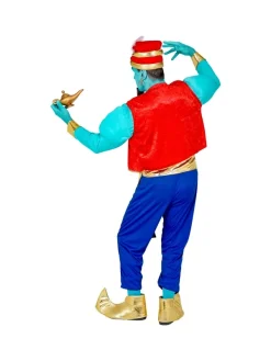 WIDMANN Déguisement Génie De La Lampe Magique Homme (chemise Muscle, Veste, Pantalon, Ceinture, Couvre - Chaussures, Turban) -WIDMANN Soldes deguisement genie de la lampe magique homme chemise muscle veste pantalon ceinture couvre chaussures turban 2