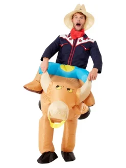 Smiffys Déguisement Gonflable De Cow-boy Sur Un Taureau 7 Smiffys Déguisement Gonflable De Cow-boy Sur Un Taureau -WIDMANN Soldes deguisement gonflable de cow boy sur un taureau 3